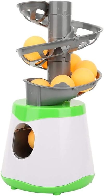 Tafeltennis Robot - Pingpong Bal Launcher - Bal Vangst Training - Automatische Continue Ballen - Draagbaar Ontwerp - Groen