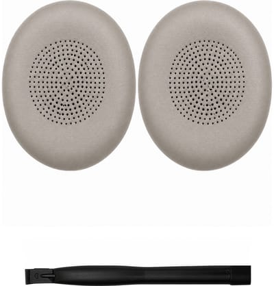 Set Oorkussens voor Jabra Headset - Elite 45h Oorkussen - Evolve2 65 / Evolve2 40 - Kunstleer met Traagschuim - Goudbeige