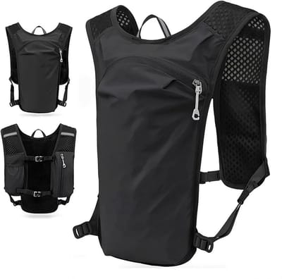 Without Lemon - Hydratatie Vest/rugzak - Sporten - Lichtgewicht - Ademend - Marathon - Hardlopen - Wielrennen - Outdoor - 21x7x38cm - Zwart