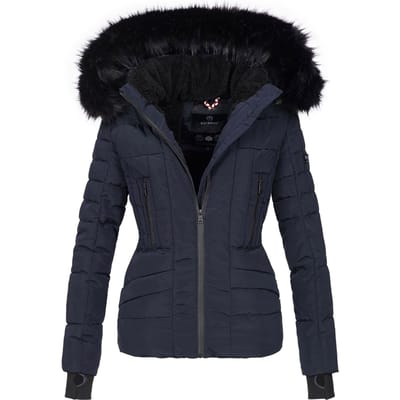 Navahoo Dames Winterjas Adele – Warm, Met Teddyvoering & Afneembare Bontkraag