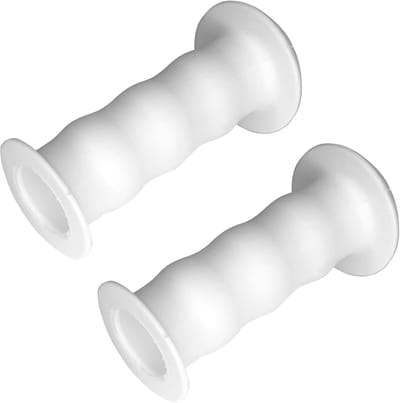 Fietshandgrepen - Stuur grips - Fiets reparatie - Antislip profiel - 85 mm - Wit