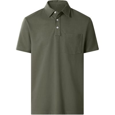 esmara Men Heren polo - met wafelstructuur (Kaki, S)