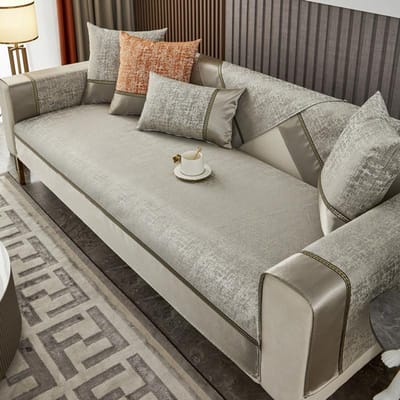 Zacht Bankkussen Hoge Precisie Jacquard Bankkussen Vier Seizoenen Universeel Woonkamer Bankmat Antislip Verbindingsbankhoes 70x70cm 1pcs