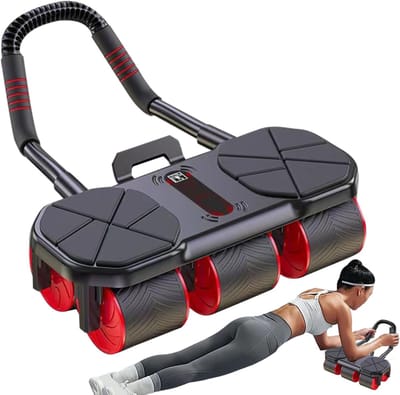 Buikspierwiel - Core Trainer - Krachtige Core Training - Automatische Terugrol - 37 x 23 x 17 cm
