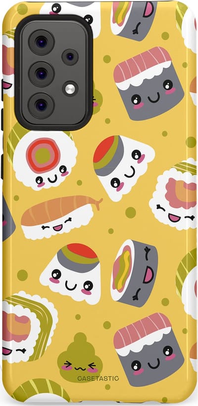 Casetastic Hoesje Geschikt voor Samsung A52 (4G/5G/s) - Stijlvolle Beschermende Duo-layer Case - Sushi vriendjes