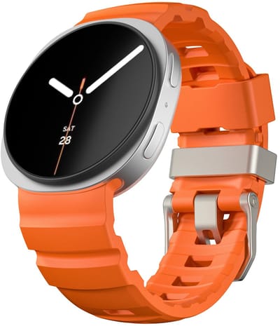 Strap-it Siliconen ‘Extreme’ bandje met gespsluiting geschikt voor Samsung Galaxy Watch 9 (40/44mm) / Watch 8 (40/44mm) / 8 Classic (46mm) - oranje