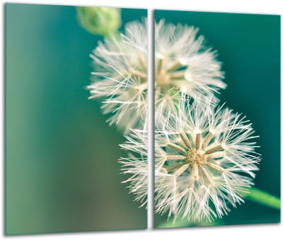 TMK ArtDeko - Snijplank - Glas - 2x30x52 - Bloemenmotief
