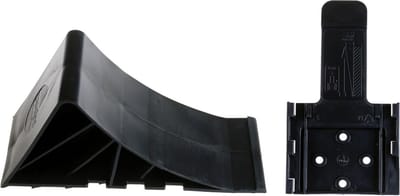 Onderlegwig met houder - Wielkeg set - Voertuig stabiliseren - TÜV-getest - Tot 1600 kg - Zwart