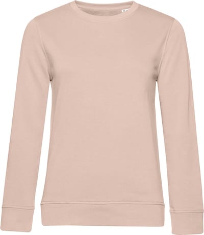 Organic Inspire Crew Neck Sweater Women B&C Collectie Soft Rose maat M