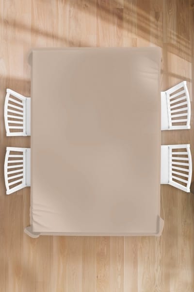 Tafelkleed - Tafellaken - 150x220 cm - Beige - Kleuren - Effen - Binnen en Buiten