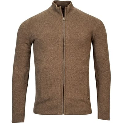 Baileys Vest Cardigan Zip Mini Structure Taupe / male