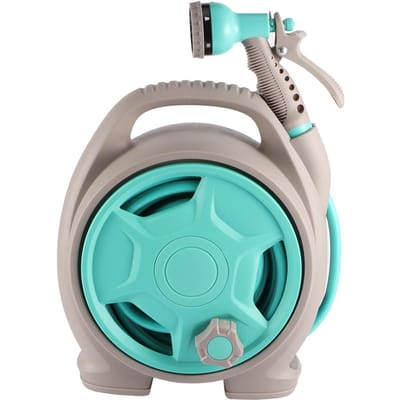 Slangenwagen, waterpijphaspelrek met hogedruk tuinslangsproeier, wateraccessoires
