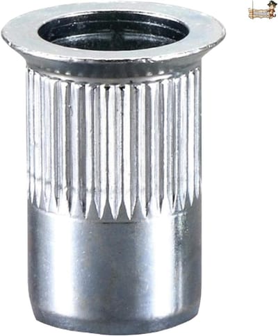 BricoLoco M4-M10 klinknagel schroefklinknagels, verzonken kop, verzinkt gleuf. Verschillende maten en verpakkingen. (100, metrisch 8)
