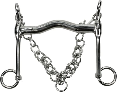 BR Dressuurstang Massief RVS 15 mm . - 12,5