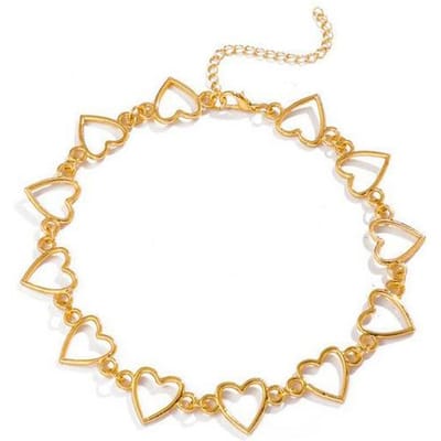 Accessoires Veelzijdig Geometrisch Creatief Vrouwen, Modieuze en Eenvoudige Hartvormige Holle Ketting Gepersonaliseerde Ketting