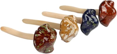Tuinpaddestoel Decoraties - Mini Beeldjes - Tuin Aankleden - Keramiek Set - 6 Stuks - Willekeurige Kleur