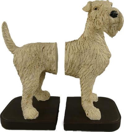 MadDeco - Polystone - boekensteun - schnautzer - hond