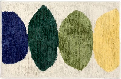 Badmat Plantenpatroon - Ultra Absorberend, Antislip Badkamer Kleed, Wasbaar, Dik Pluche Mat, Zachte Microvezel voor Slaapkamer, Bad en Hal - 40 x 60 cm
