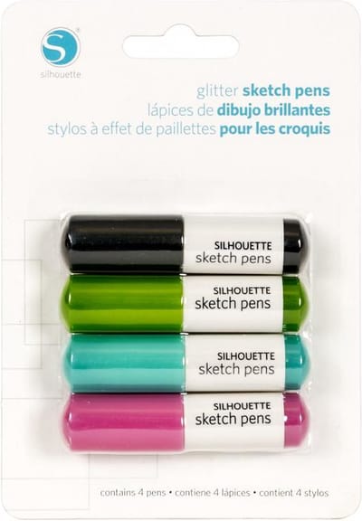 Silhouette | Sketchpennen Glitter (4 stuks)