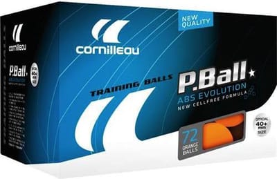 Cornilleau tafeltennisballen evolution - 72 stuks - Oranje