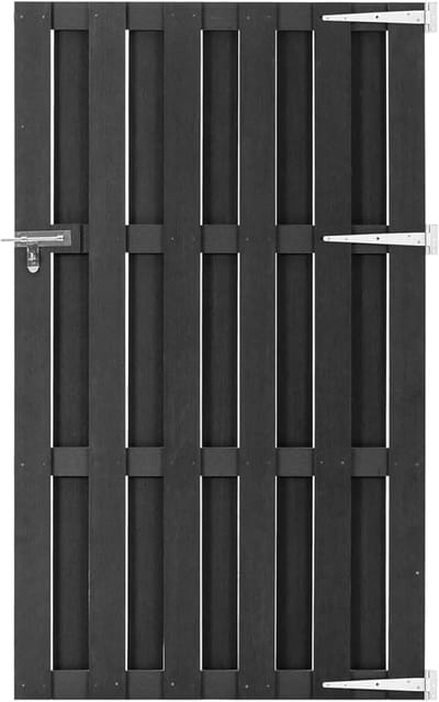 Metalen Tuinpoort - Duurzame Poort - Veiligheid Tuin - WPC Materiaal - 100x180cm - Grijs