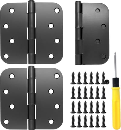 stuks vouwdeurscharnieren 10 cm matzwart met 24 schroeven + schroevendraaier pianoscharnier voor deuren ramen kasten