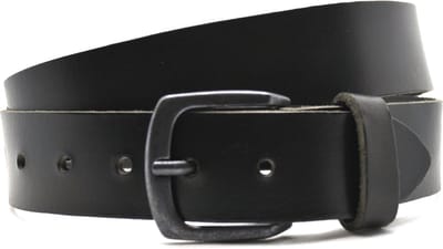 Voordeelset - Timbelt 2x Timbelt riem bruin & zwart - Riemmaat 115 - totale lengte riem 130 cm - rundleer - Heren riem / dames riem - bruine & zwarte jeansriem met zwarte gesp