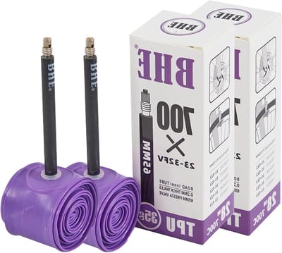 2 Stuks 65mm Fiets Binnenbanden voor 700Cx23-32C, Lichtgewicht en Duurzaam, Temperatuur- en Oxidatiebestendig, Ideaal voor Racefietsen en Toertochten