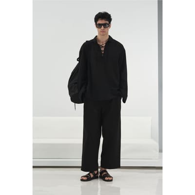 Casual Lange Mouw Shirt met Strikdetail