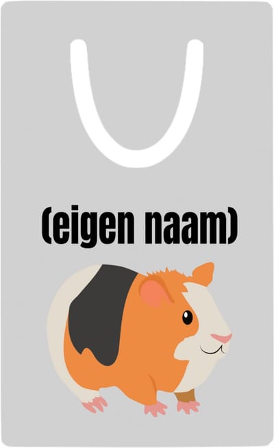 Hacebo® - cavia met eigen naam metalen boekenlegger - Cavia - iemand die cavia's heeft - cavia liefhebber - dieren - verjaardag - cadeau - kado Bladwijzer boekenleggers - 7.6 cm x 5cm