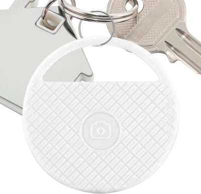 Tracker Huisdier - Sleutelhanger Zoeker - Voorwerpen Vinden - 80 dB Alarm - 3.8 x 3.8 cm - Wit