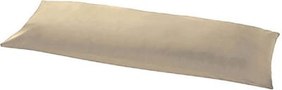 Beau Maison | Body Pillow Sloop Taupe - 100% Perkaal Katoen - Lichaamskussensloop Taupe - 40x145 cm