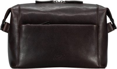 JOST toilettas London Toilet Bag Brown donkerbruin