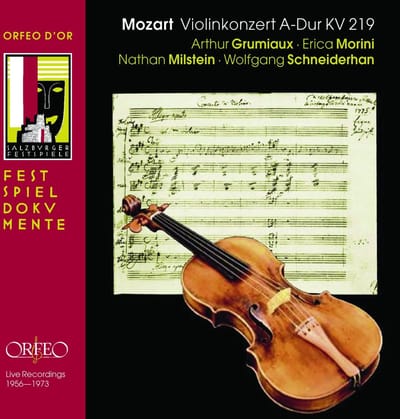 Arthur Grumiaux, Erica Morin, Wolfgang Schneiderhan - Mozart: Violinkonzert A-Dur KV 219 (2 CD) (Remastered)