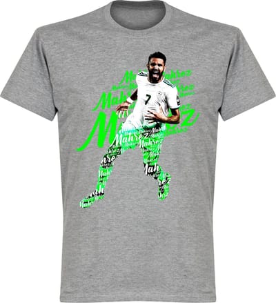 Mahrez Script T-Shirt - Grijs - L