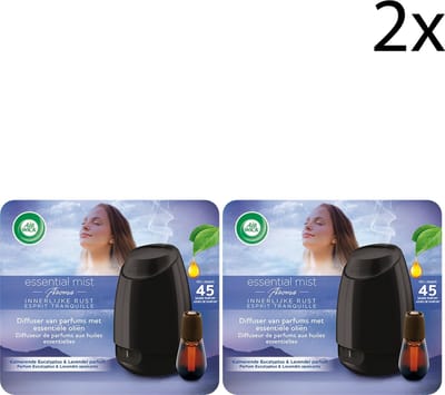 Air Wick Essential Mist Automatische Geurverspreider Luchtverfrisser - Innerlijke Rust - Starterkit x2