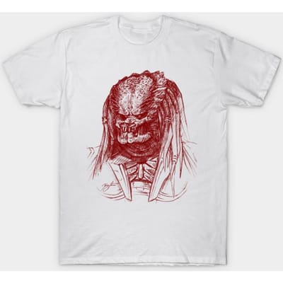T-shirt Dames Fugitive Predator Harajuku Print Kawaii T-shirt Zomer Korte Mouw Dames T-shirt Top Tee 4XL wit