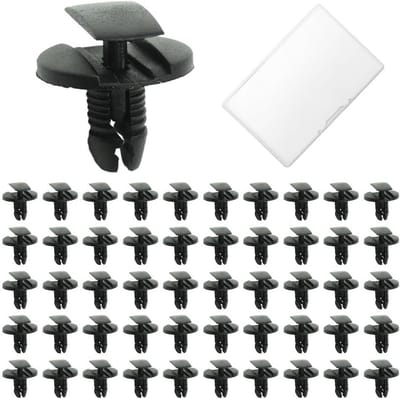 50x Kunststof Klinknagels voor Auto: Universele Bevestigingsclips voor Spatbord en Bumper