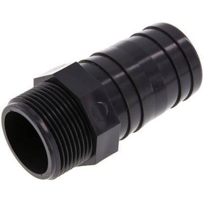 40 mm & G1-1/4'' PVC-U Slangpilaar Buitendraad 92mm EN 1452-3 [2 Stuks]