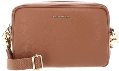 MANDARINA DUCK Leren schoudertas Mellow Leather Crossbody Camera Bag Pecan Nut Lichtbruin