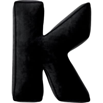 Kussen letter k Yellow Tipi Posh Velvet