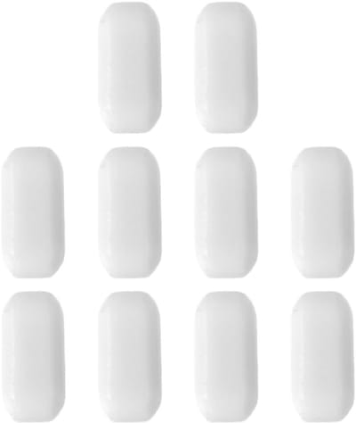 10 stuks magneetroerstaafjes van PTFE voor hoge temperatuur mengtoepassingen in laboratoria, 5 mm formaat
