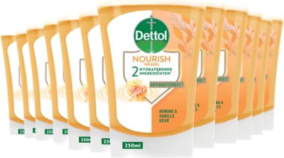 Dettol No-Touch Refill Extra Care Honey & Sheabutter 250ML - 12 Stuks - Voordeelverpakking