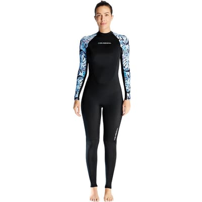 Dames Wetsuit Volledig Lichaam Surfpak UPF50+ Ice Sense Zonnebrand Kwallenpak Antibacteriële Stof Vierweg Stretch zwart