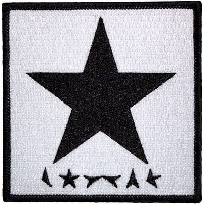 David Bowie - Blackstar On White Patch - Wit/Zwart