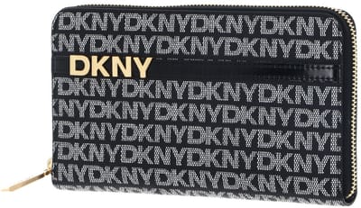 DKNY portemonnee Avril Zip Around Wallet BK Logo - BK zwart