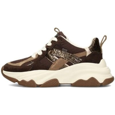 POSH by Poelman GIGI Dames Sneakers - Bruin