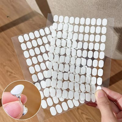 200 stuks Nagelsickers, Dubbelzijdige Transparante Nagellak Gel, Nagellak Gereedschap, Nagellijm, Klei Nagels Gereedschap, Nagellak Benodigdheden, Nagels Gereedschap 2 sheets