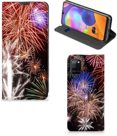 Samsung Galaxy A31 Hippe Standcase Vuurwerk