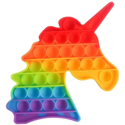 Fidget Speelgoed Regenboog Vlinder Push Bubble Fidget Sensorisch Speelgoed Voor Ouder-Kind Tijd Interactief Spel Speelgoed